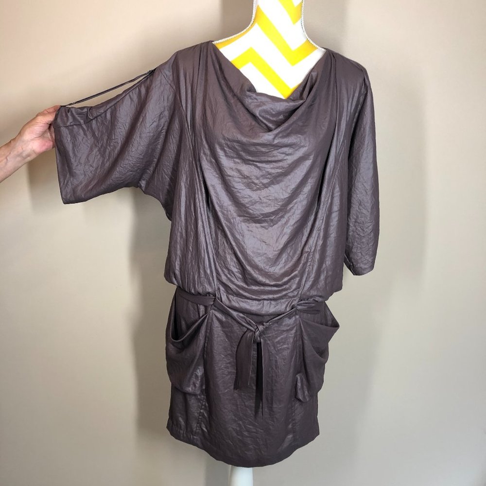 BCBGMAXAZRIA Purple Dress Adjustable Sleeve Straps